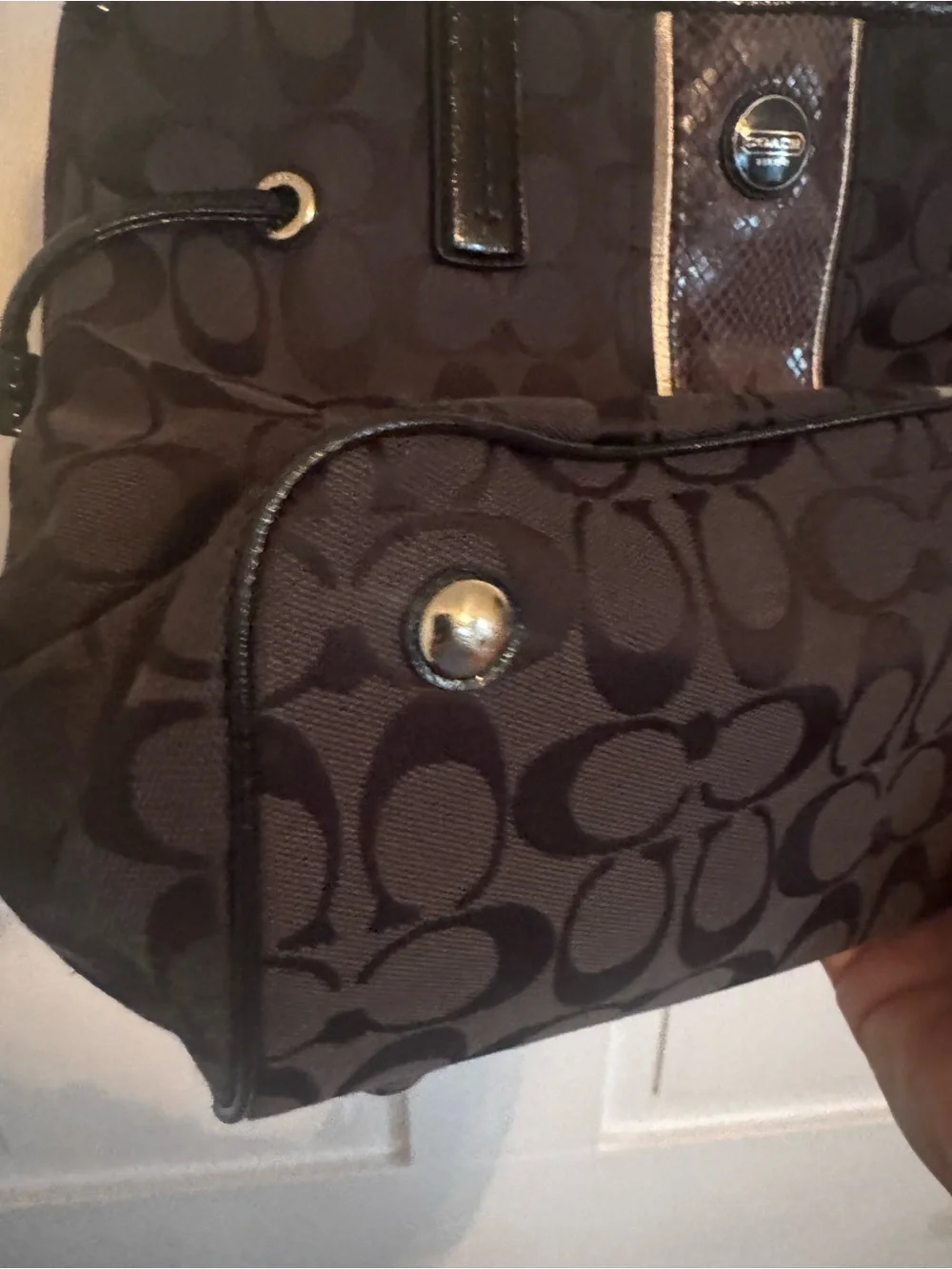 Coach signature jacquard